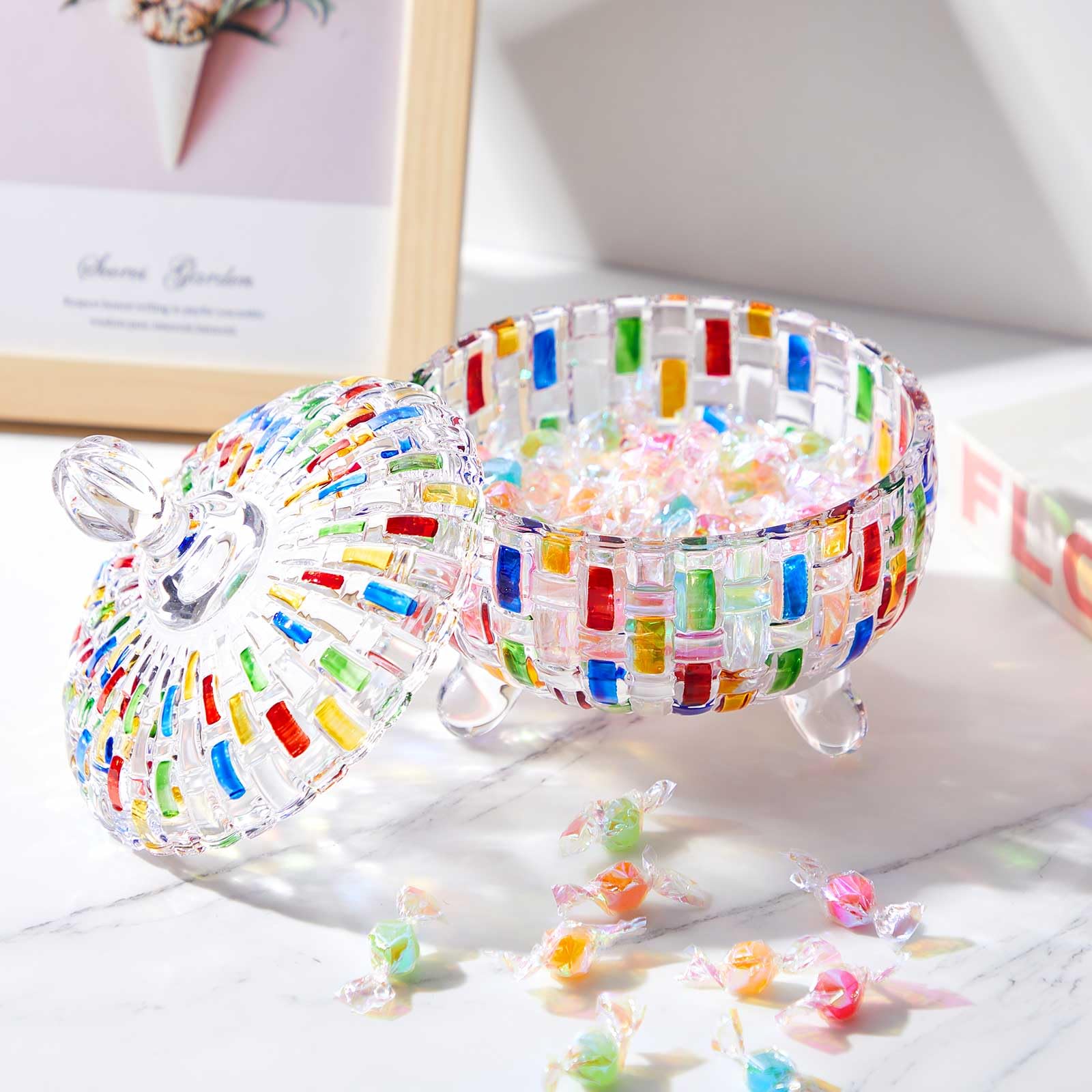 Teenyyou jarras cristal con diseño texturizado aportan toque festivo a la mesa.