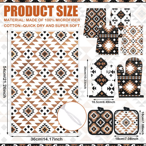 Teenyyou guantes para horno aztecas, protección térmica para manipular ollas