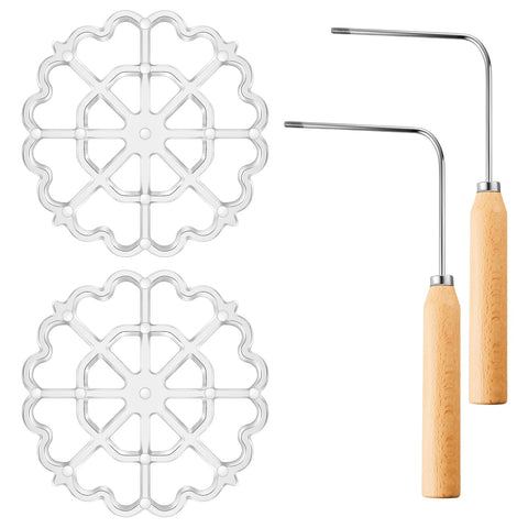 Teenyyou molde bunuelos roseta de aluminio para resultados uniformes y duraderos