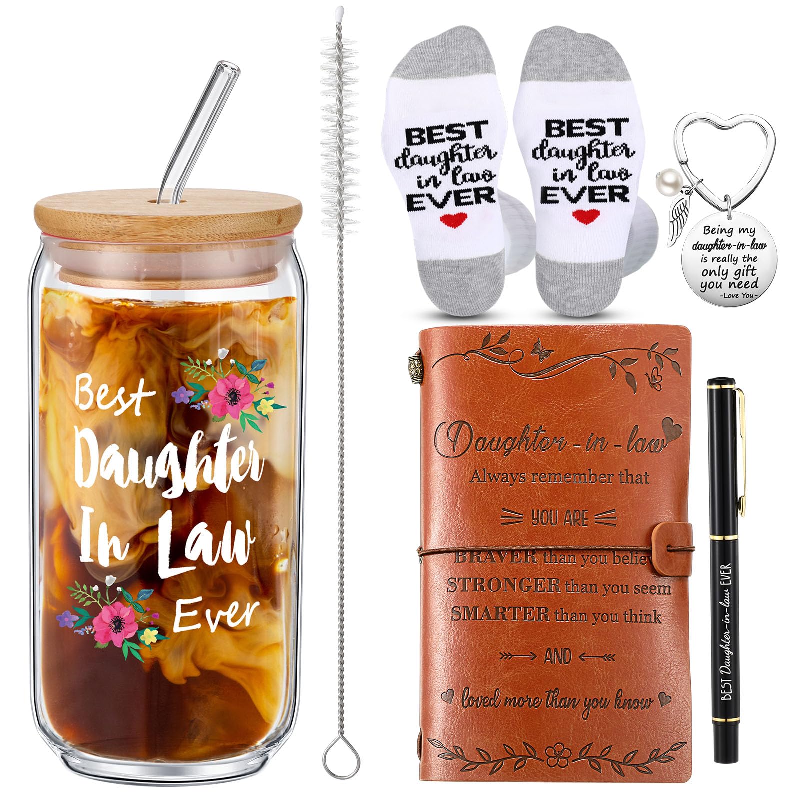 Teenyyou vaso de vidrio 16 oz con tapa para uso diario y a prueba de derrames
