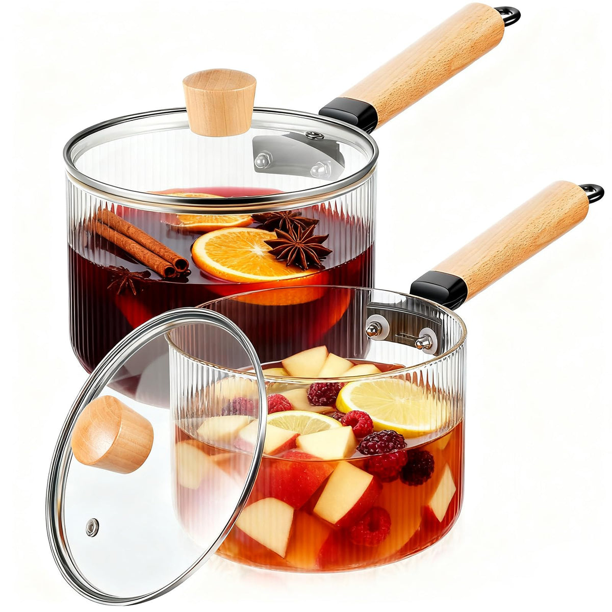 Olla Teenyyou 1.5 L vista frontal con mango ergonómico para manejo cómodo.