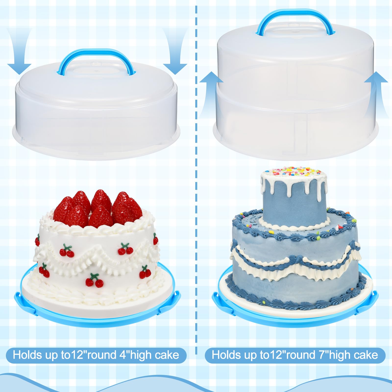 Teenyyou soporte tartas ajustable 5.5-8.3 pulgadas para diferentes grosores.