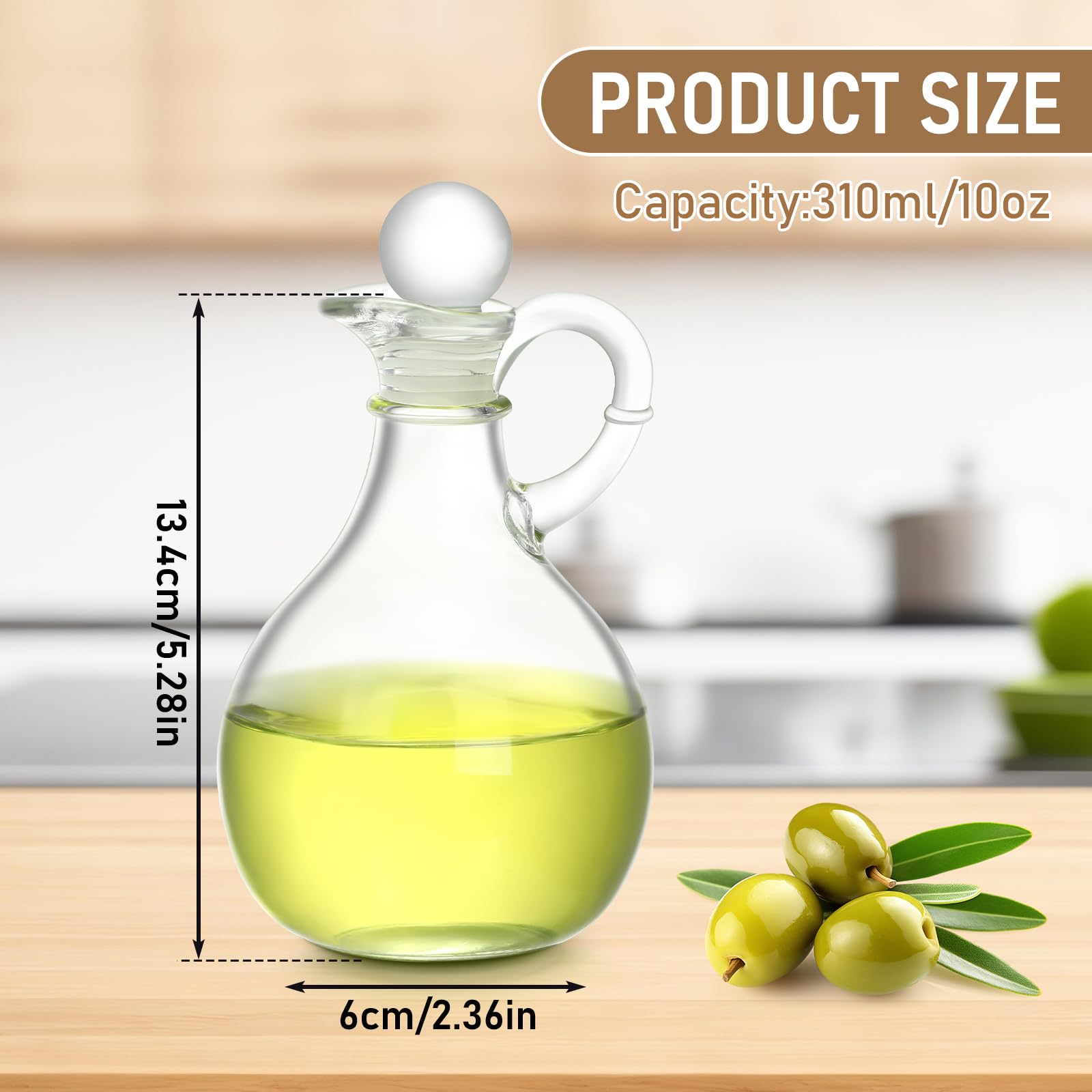 Teenyyou: tapon de cristal en cruet, cierre hermético para conservar sabor.