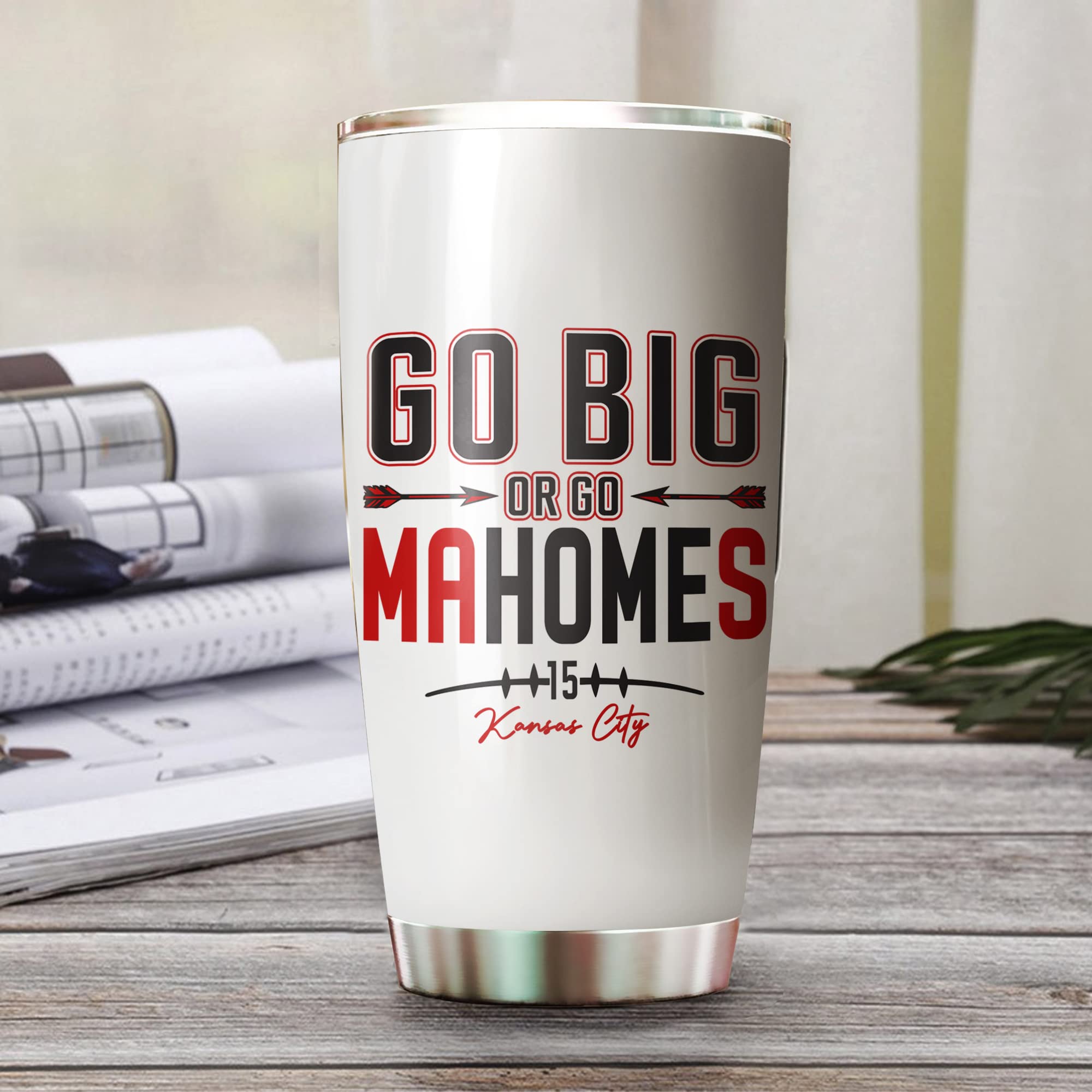 Teerabbit Tumbler Patrick Mahomes II diseño resistente para exteriores y deporte.
