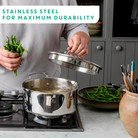 Diseño versátil de sartén Tefal Jamie Oliver para cocinar de estufa a mesa