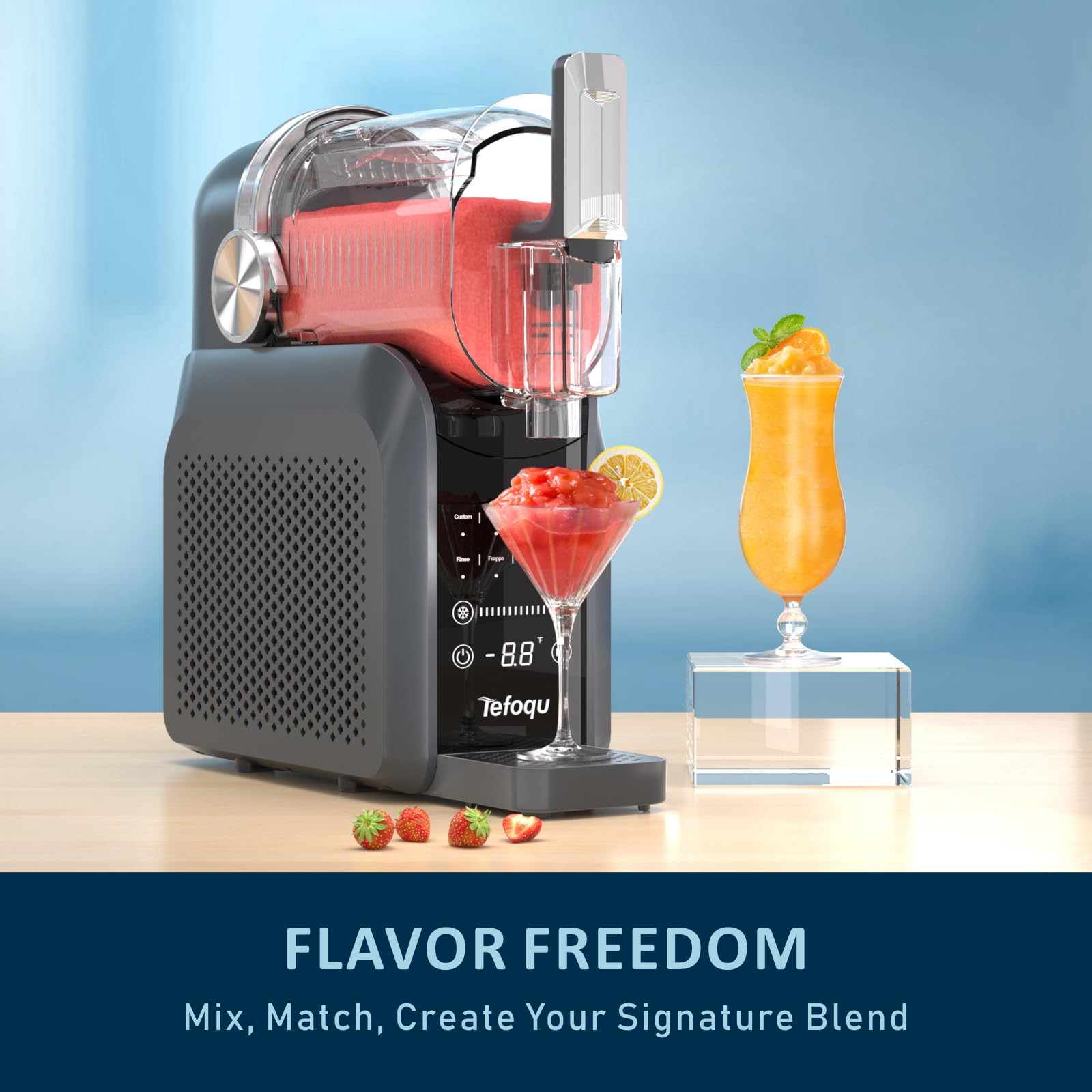 Tefoqu Slushie, limpieza automática, menos esfuerzo en el hogar.