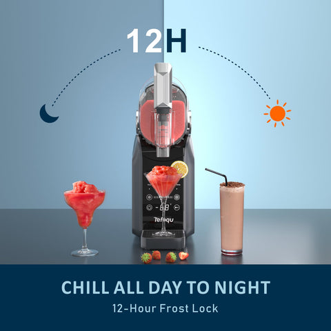 Tefoqu Slushie, operación silenciosa, ideal para noches tranquilas.