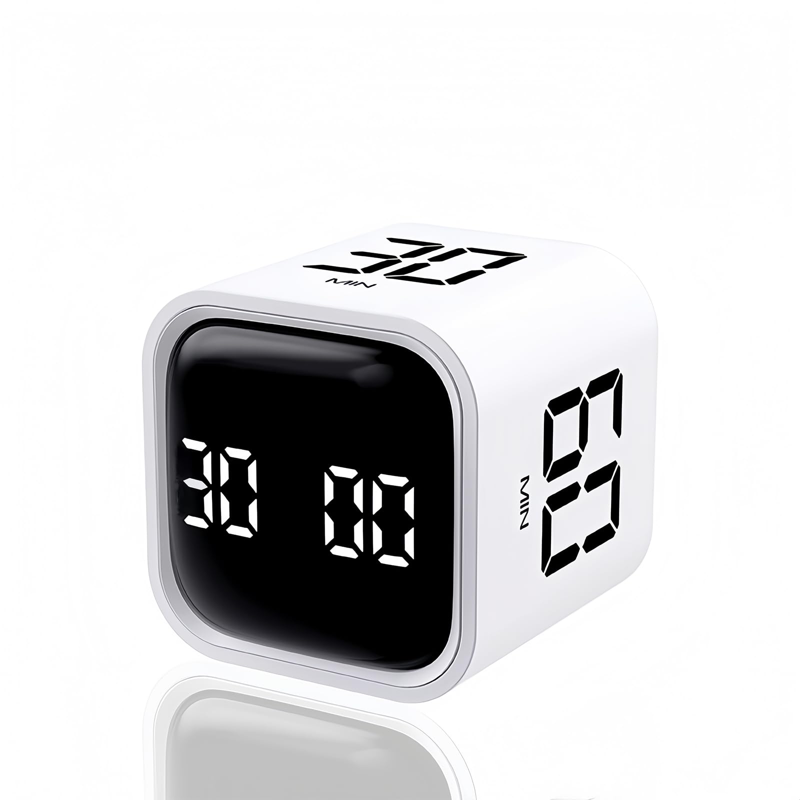 Teknoluzor Cubo Digital frente: temporizador Pomodoro para concentrarte.