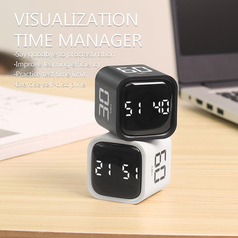Teknoluzor Cubo Digital Pomodoro vibración y alarma para avisar