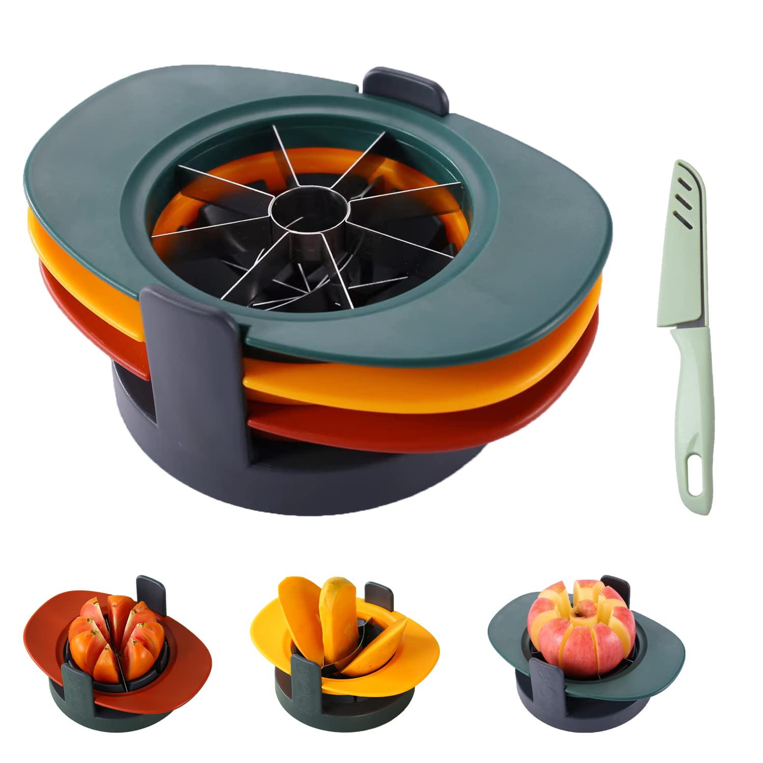 Telawah cortador de frutas 4 en 1 para mango, facilita deshuesar y cortar.