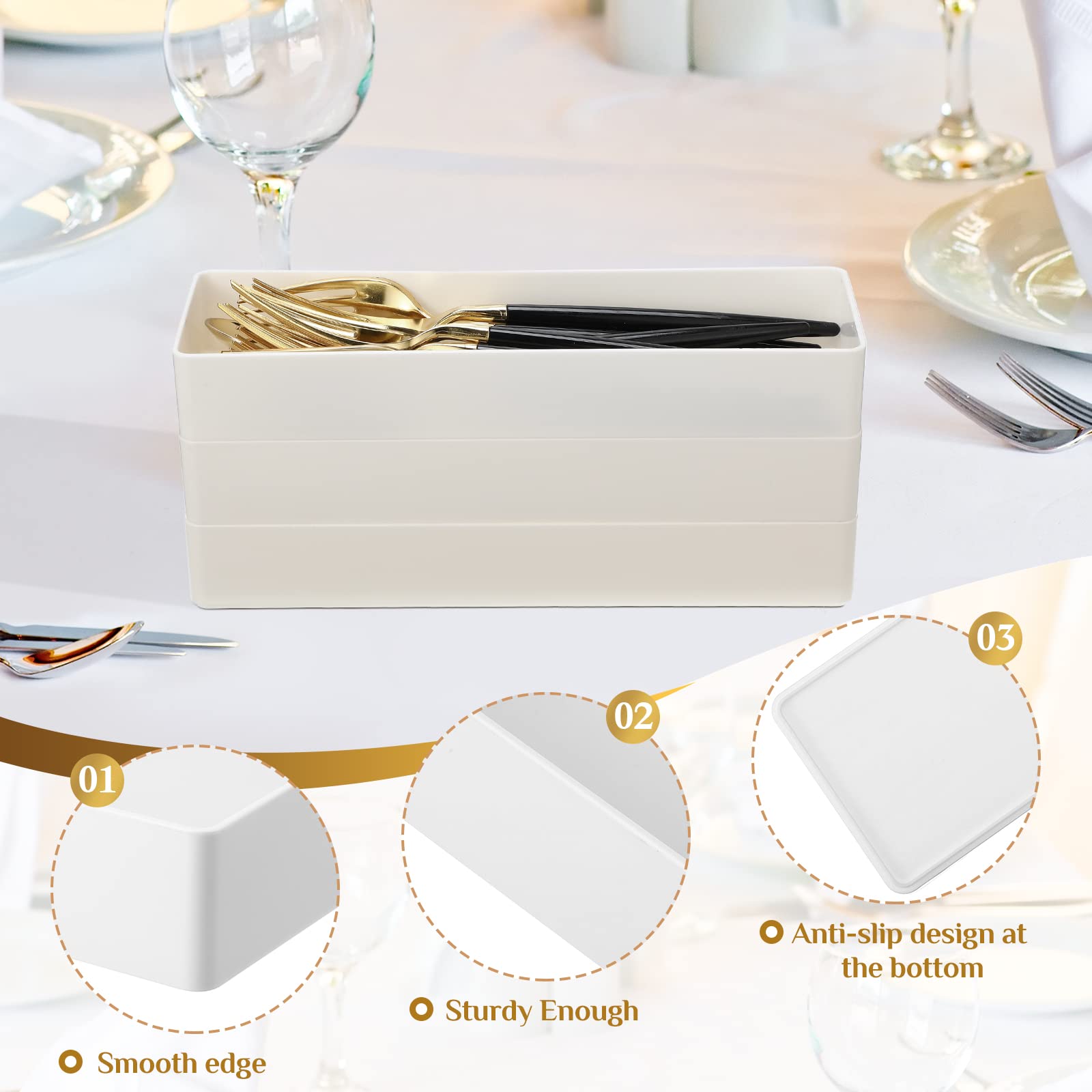 Teling bandeja apilable de 9-5x3-1-4 pulgadas para escritorio.
