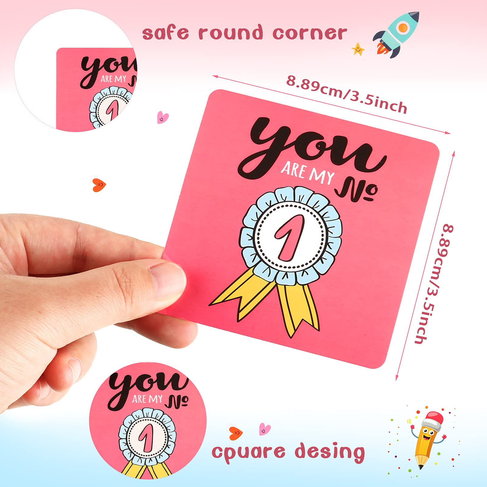 Notas inspiradoras de Teling para niños de kínder con frases positivas