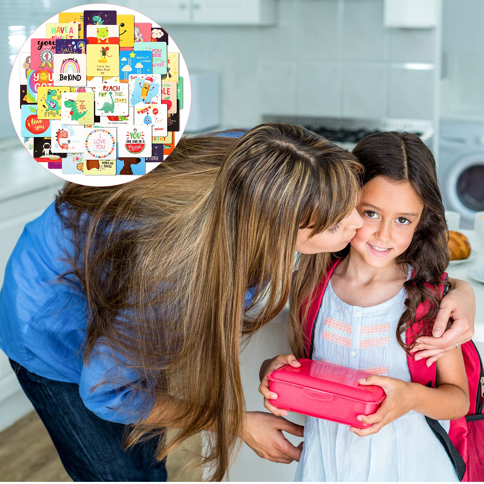 Notas con mensajes personalizables Teling para compartir afecto en la mochila