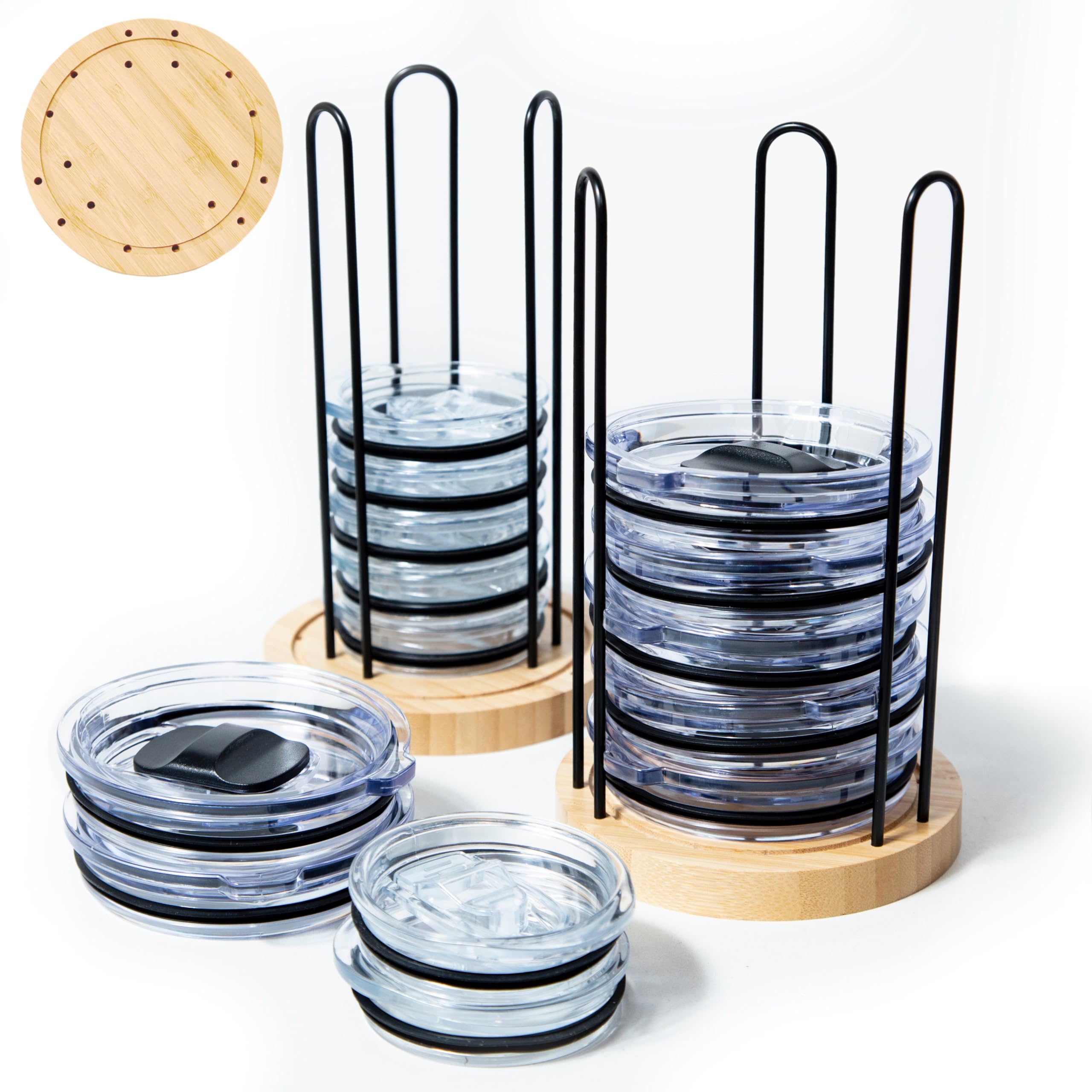 TelKeen: dos piezas para organizar tapas de tumbler.
