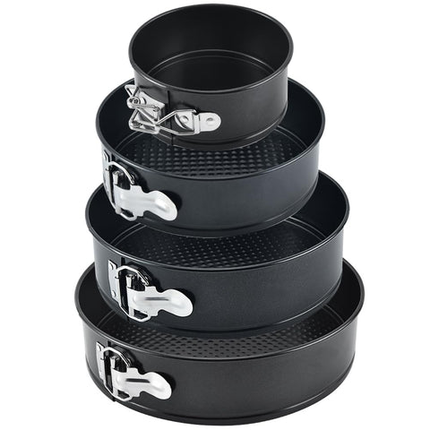 Tellshun moldes desmontables 4 pulgadas: desmolde fácil y horneado uniforme.