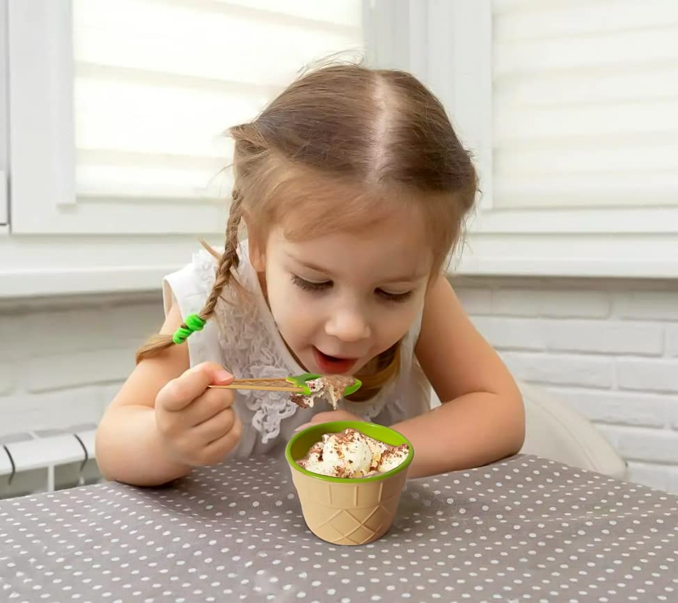 Tellshun plásticos para helado duraderos, uso diario y eventos
