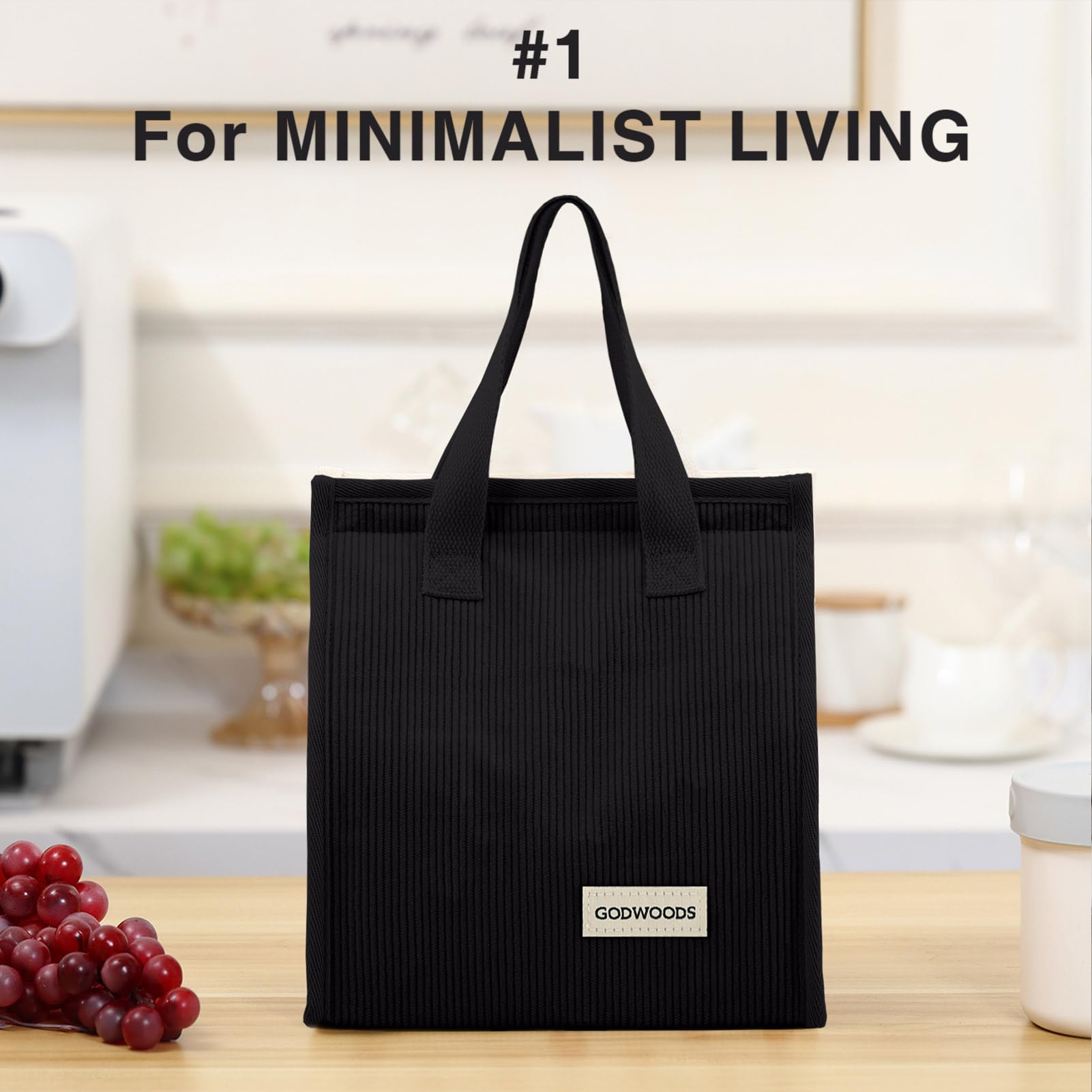 Interior aislado termico de la bolsa TELLUMO para mantener alimentos frescos