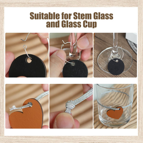 Temlum charms copa hexagonal de madera, diseño único para cada invitado.