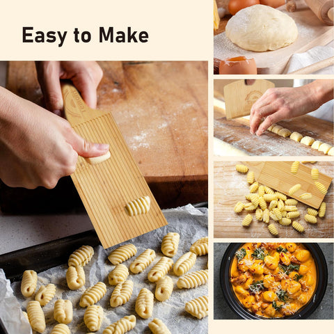 Pala Temoht Gnocchi 4en1 con ranuras para texturizar y definir formas.