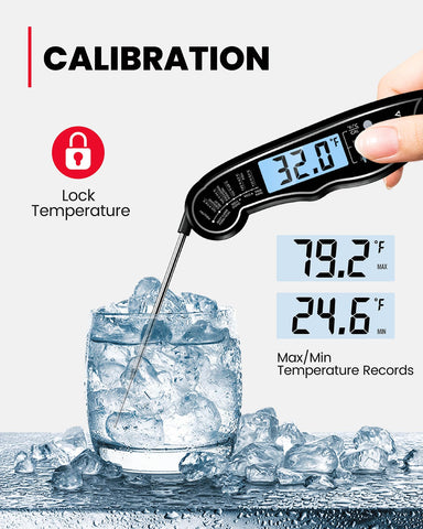 TEMOLA Termómetro con calibración y registros de temperatura