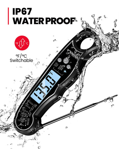 TEMOLA Termómetro IP67 impermeable y duradero para limpieza