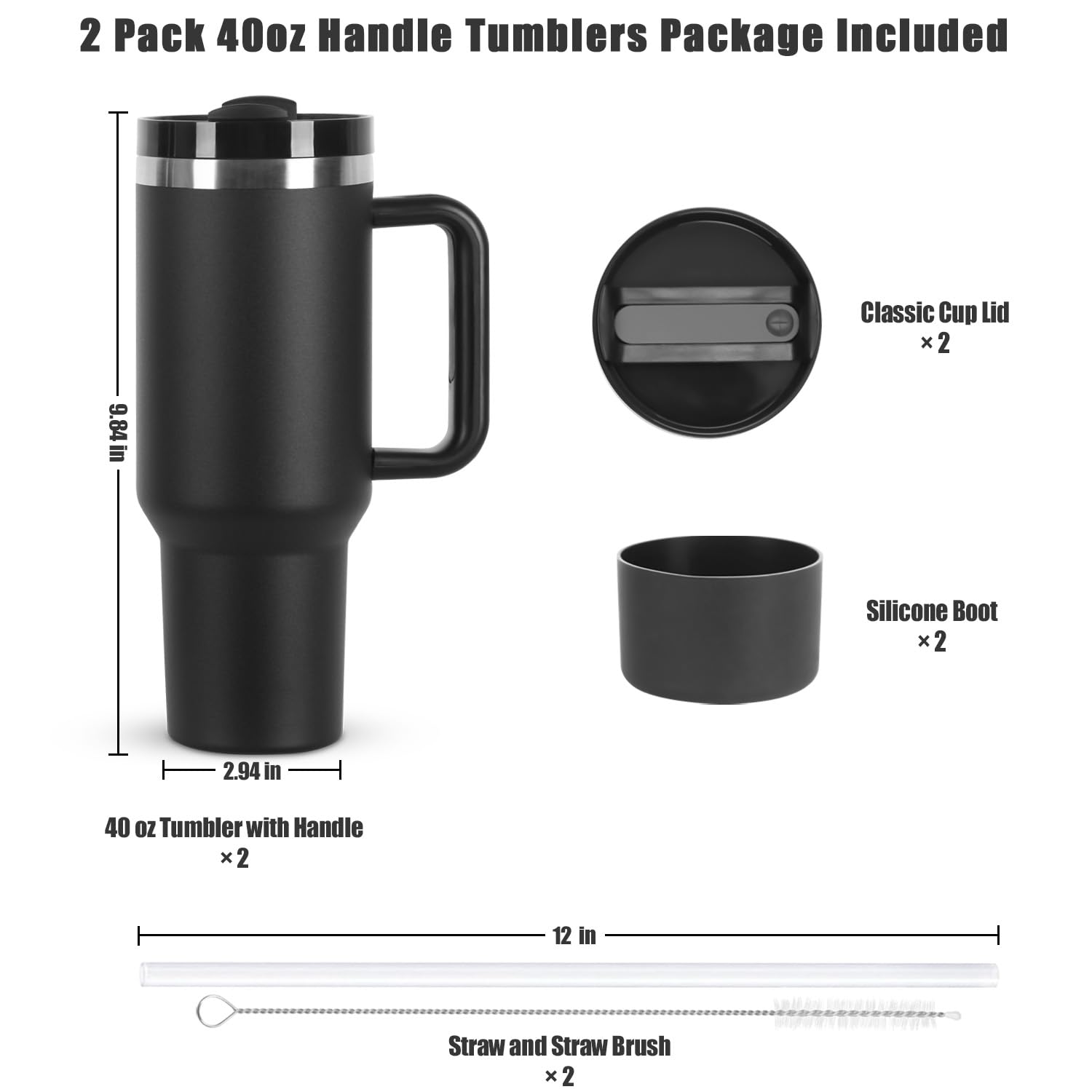 Vaso Temolulu aislado de acero inoxidable con doble pared para mantener la bebida fría todo el día.