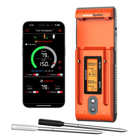 TempSpike con sondas color código para monitoreo de varias carnes