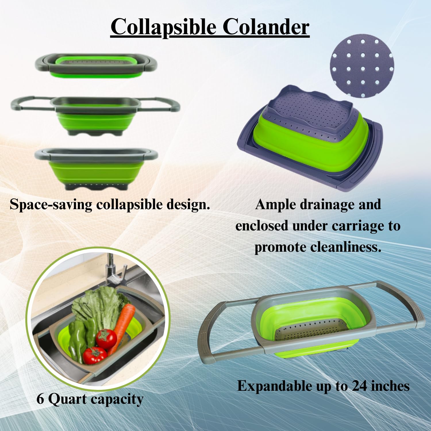 TEN73 colador de silicona apto para alimentos resistente al calor
