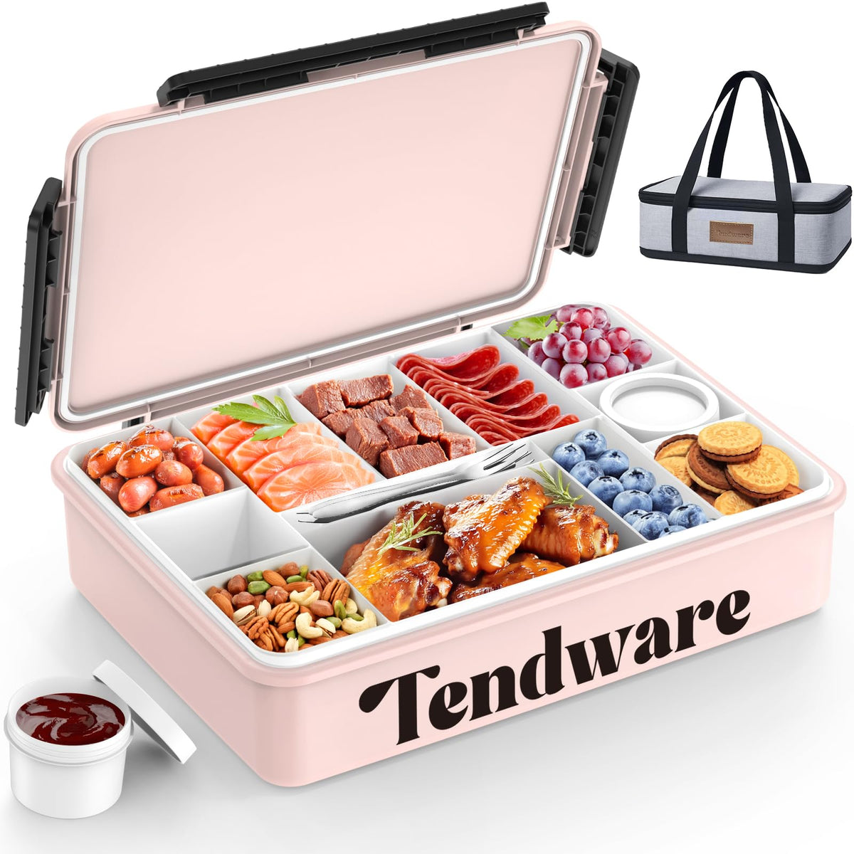 TENDWARE: caja snack aislada, ideal para picnics y comidas en viaje.