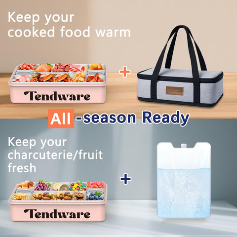 TENDWARE: dos recipientes para salsas para presentación elegante.