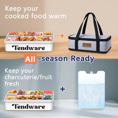 TENDWARE pack de hielo reutilizable para conservar frescura en días largos.