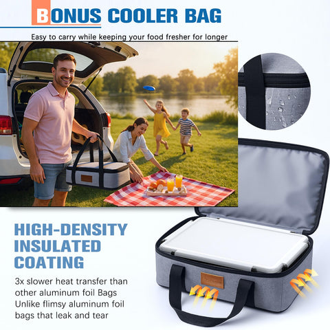TENDWARE tapa con cierre fácil para limpieza rápida.