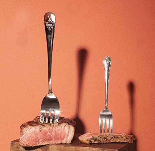 Tenedor del hombre como regalo ideal para amantes de la buena comida.