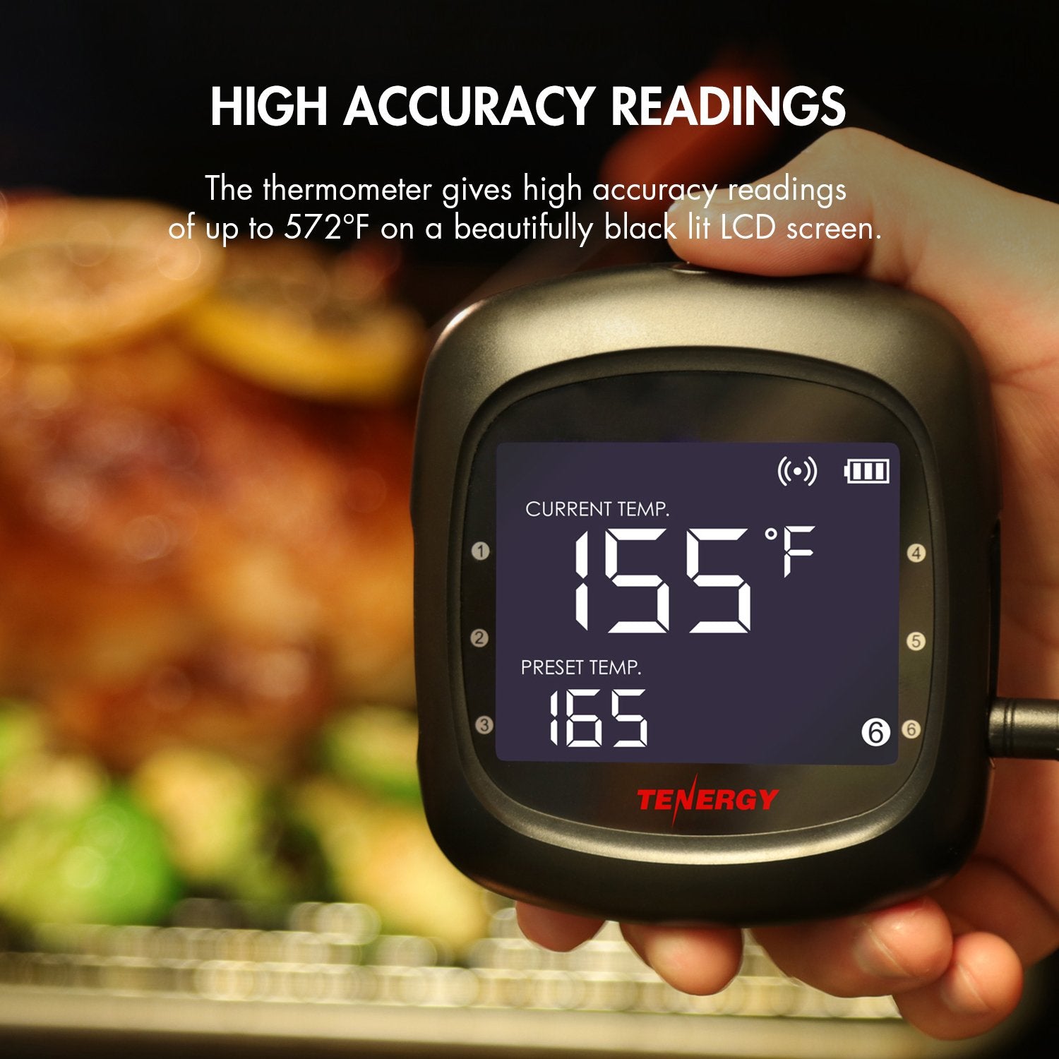 Tenergy Solis: seis sondas de acero para monitorear varias piezas.