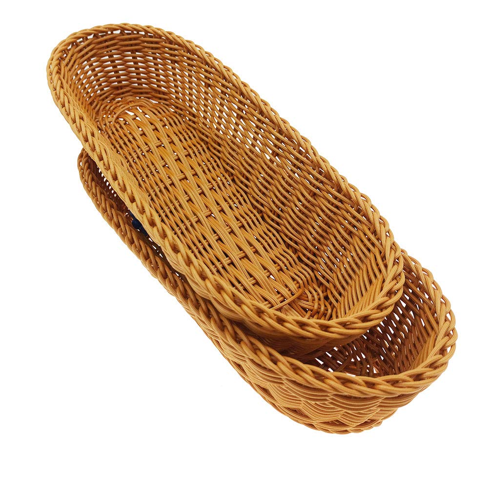 Cesta Teng Lang para pan de 14 pulgadas, ideal para servir pan y aperitivos en la mesa.