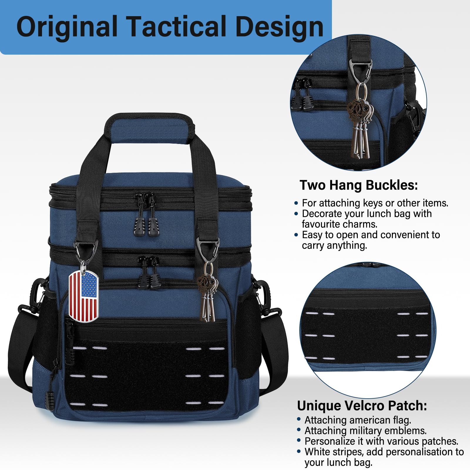 TENKIST bolsa aislada lateral con bolsillos útiles para botellas.