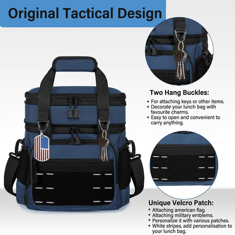 TENKIST bolsa aislada lateral con bolsillos útiles para botellas.