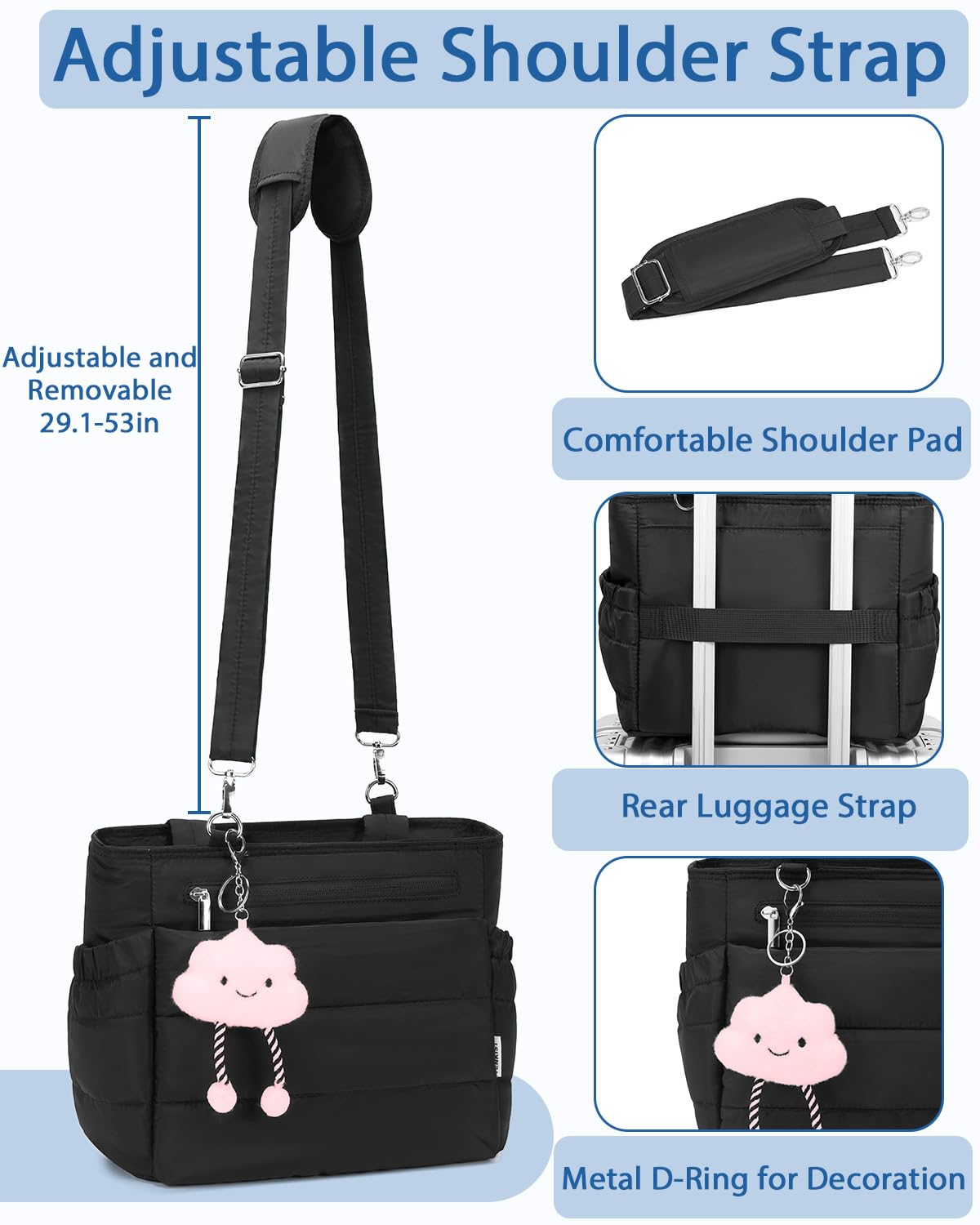 TENKIST lonchera tote bolsillos 5: organización para utensilios y servilletas