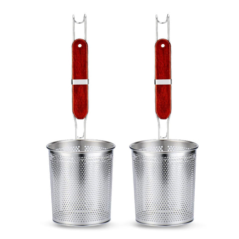 Tenta Kitchen escurridor de pasta en acero inoxidable con microperforaciones para drenaje rápido