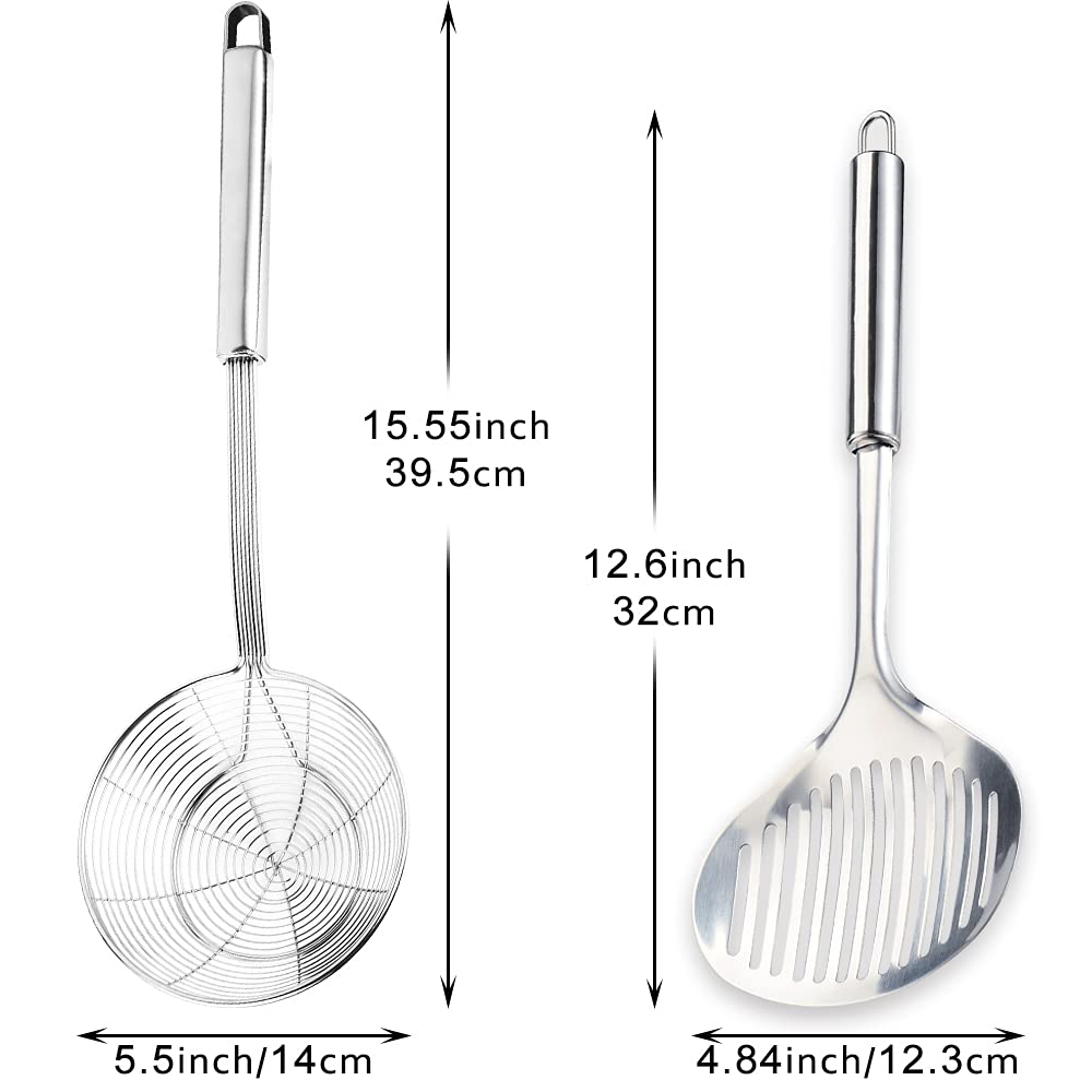 TENTA KITCHEN colador de alambre con asa larga para drenaje controlado.
