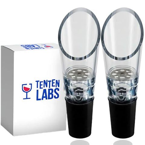 TenTen Labs aerador de vino dos piezas: burbujas ricas para realzar sabor