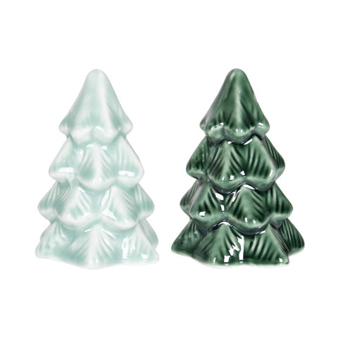 TenWaterloo árbol navideño verde oscuro, perfecto para sal y pimienta en la mesa.