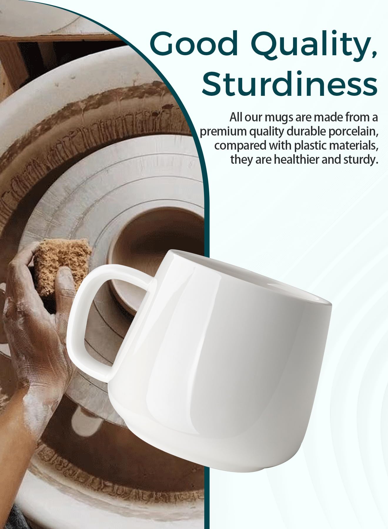 Taza Teocera resistente al calor, adecuada para bebidas calientes.