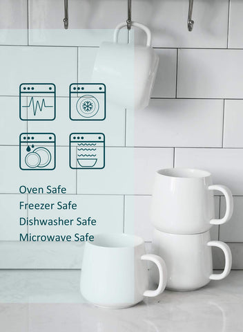 Set de tazas Teocera, cuatro piezas para familia u oficina.