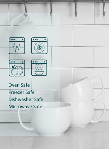 Conjunto de 4 tazas Teocera, perfecto para compartir desayunos.