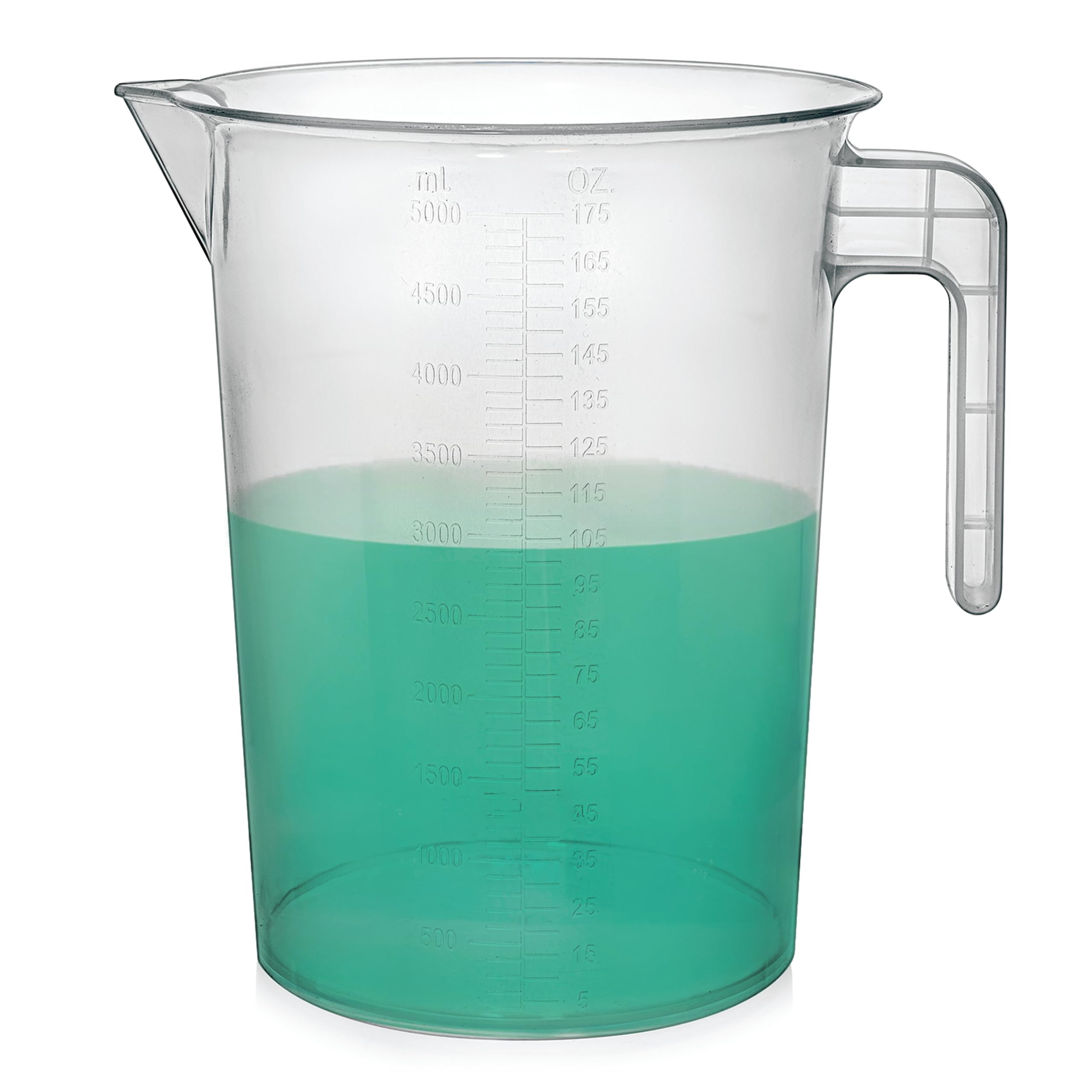 Terbold jarra de medición de 5l mostrando su gran capacidad