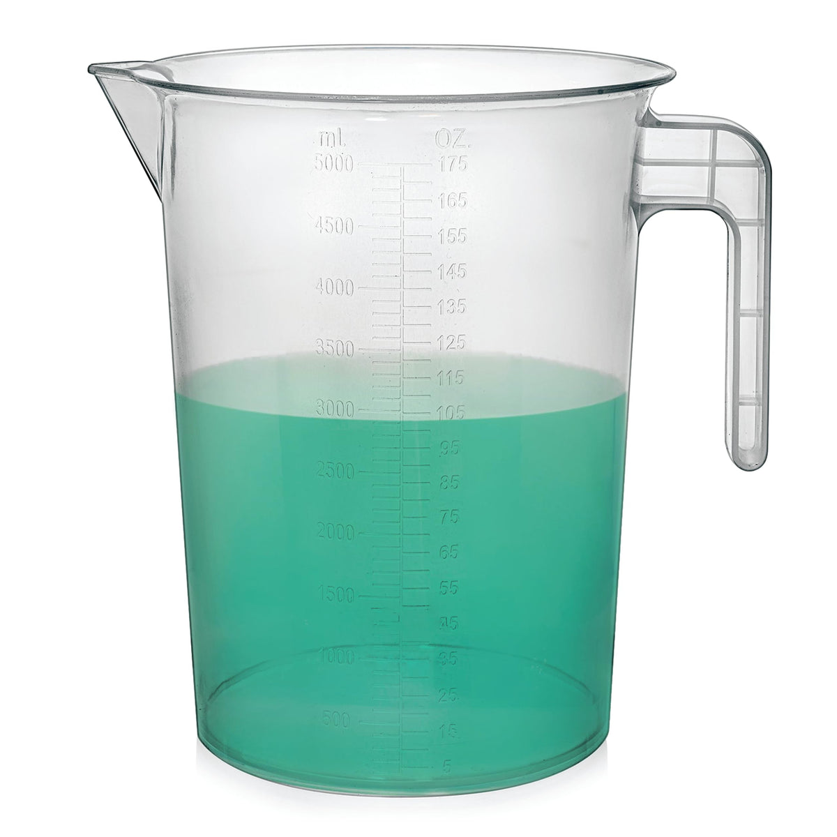 Terbold jarra de medición de 5l mostrando su gran capacidad