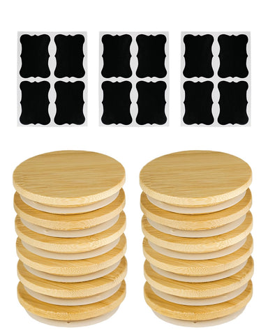 TERESRY tapas de madera para tarros Oui de yogur, ajuste perfecto para almacenamiento seguro.