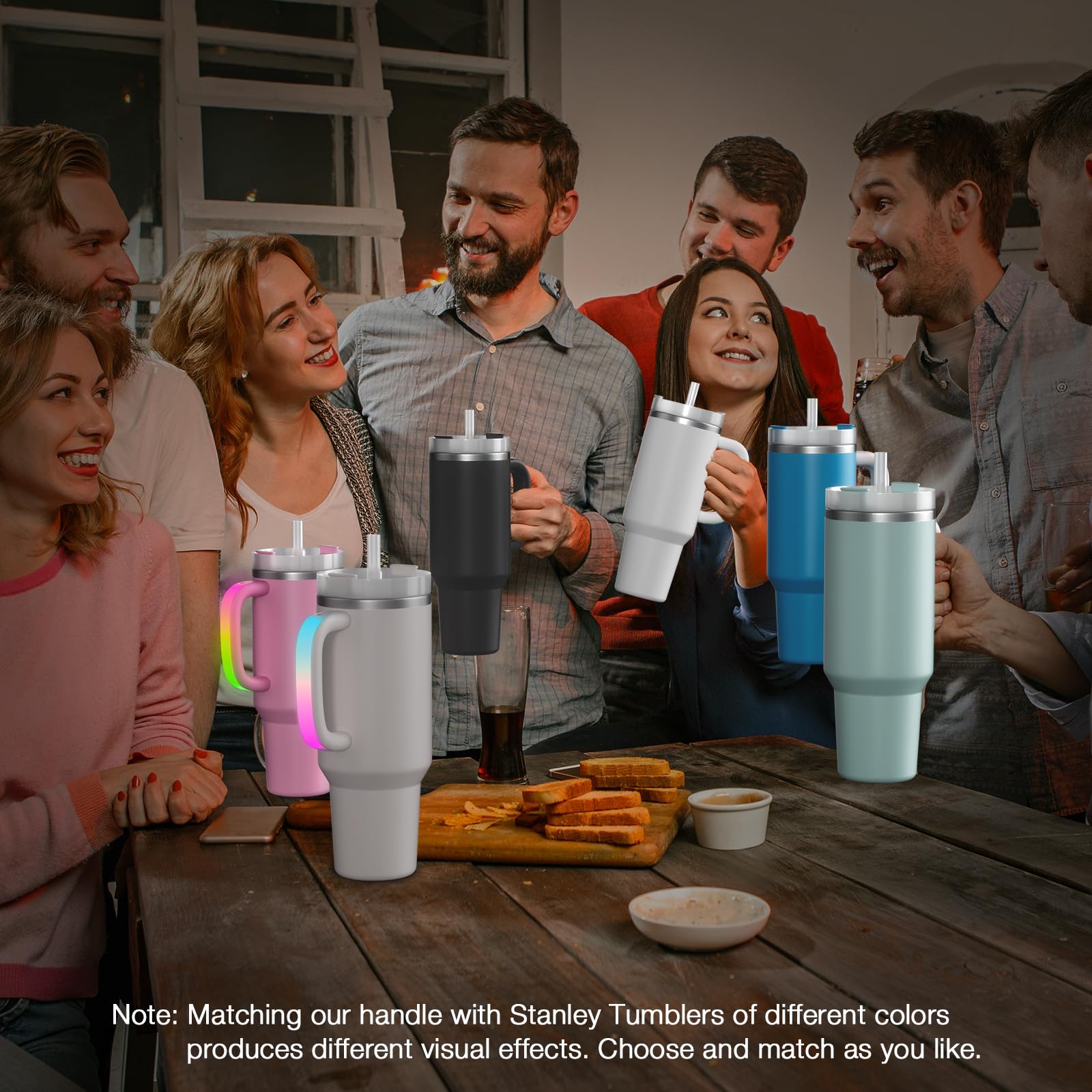 Terficer, manija ergonómica para Stanley 40oz, ofrece agarre cómodo durante uso prolongado.