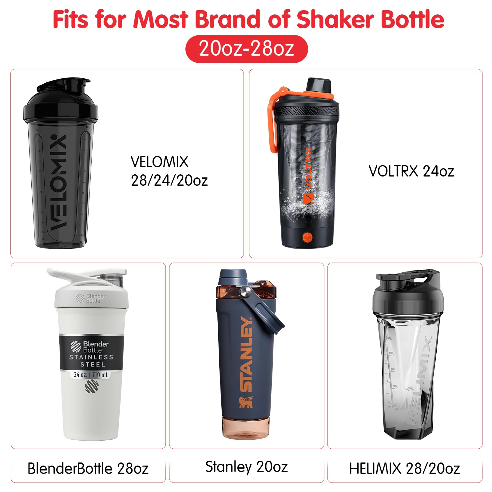 Terficer organizador shaker de 20-28 onzas, mantiene tus botellas ordenadas.